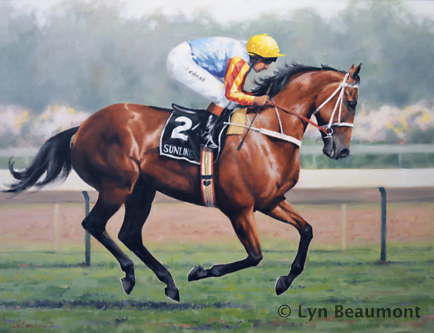 lyn-beaumont-artist-equine-Sunline-Caulfield