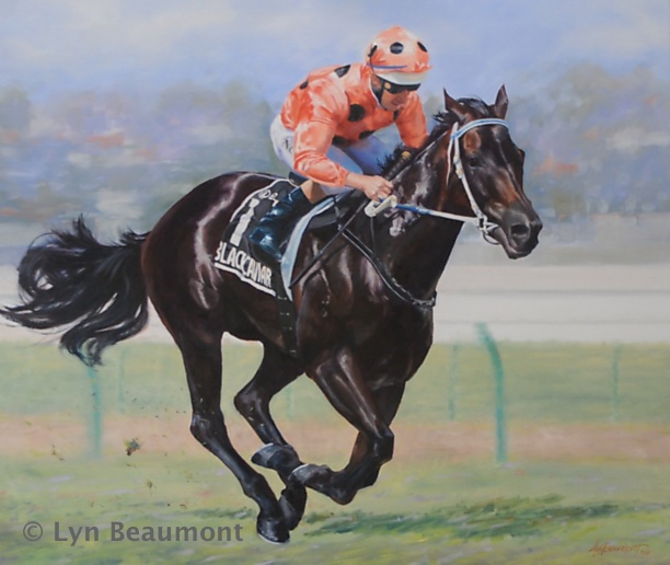 Lyn-Beaumont-Artist-equine-Black-Caviar-2-Commission
