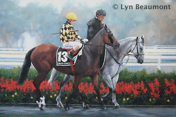 lyn-beaumont-artist-equine-Rainy-Day-at-Rosehill-Miss-Finland
