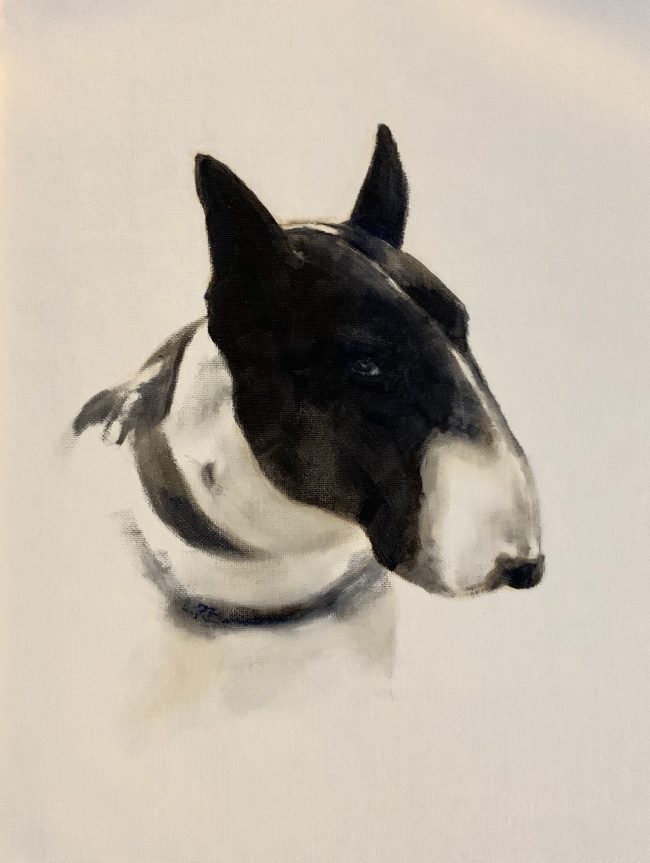 Lyn-Beaumont-artist-Oil-Sketches-Benny-30x40cm-Commission